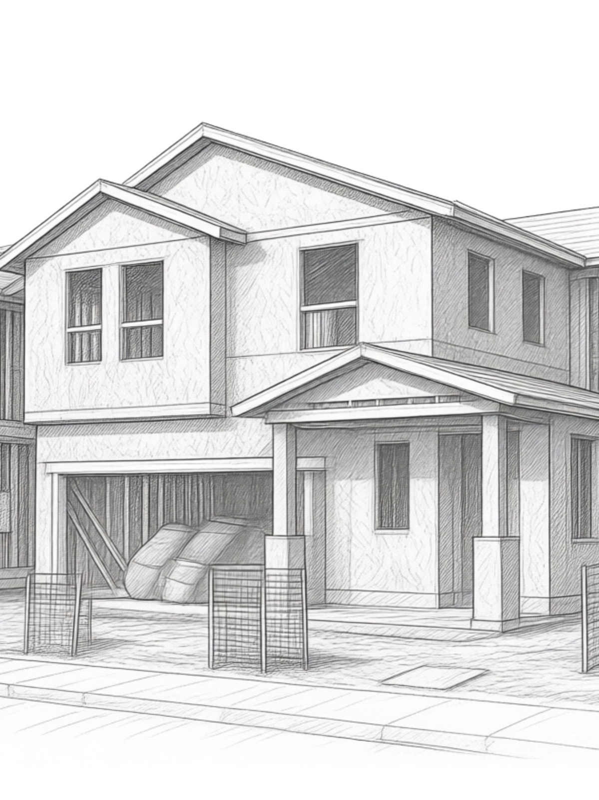 Illustration of a sober living home